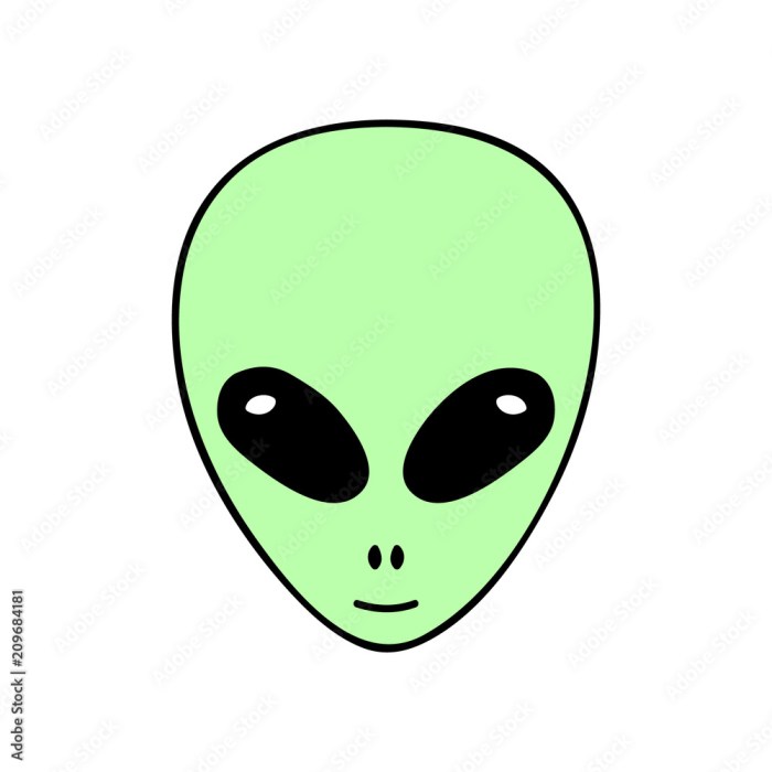 Easy alien hair drawing