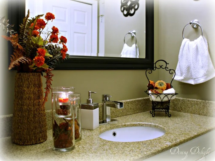 Fall bathroom decor ideas