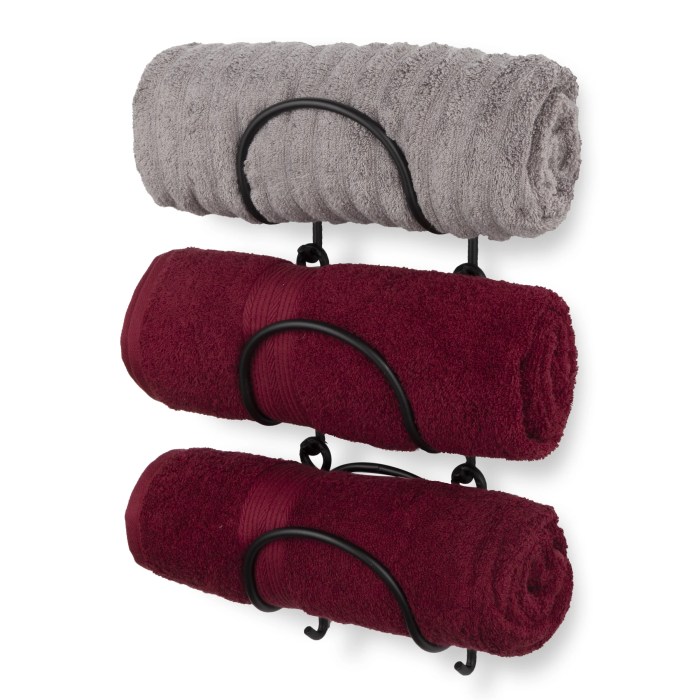 Bathroom decor towel holder