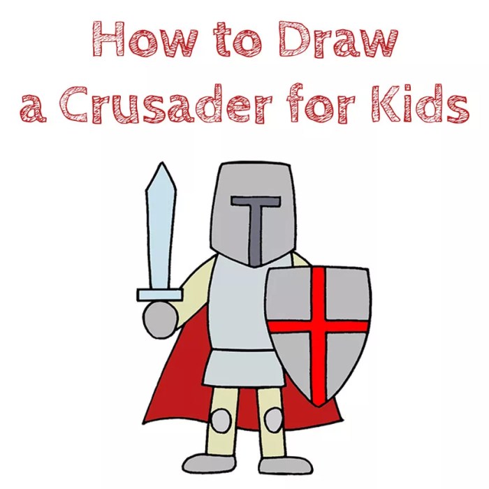 First crusade easy drawing