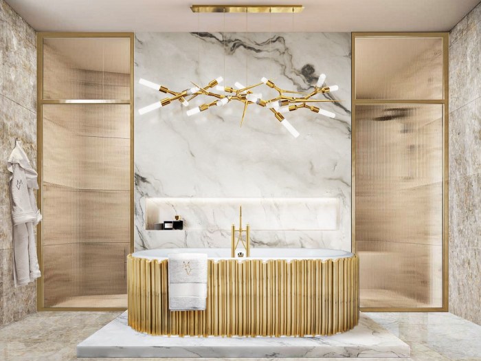 Gold bathroom decor ideas