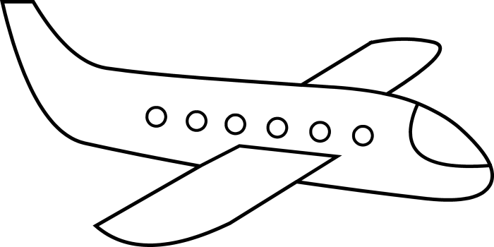 Easy drawing of aeroplane