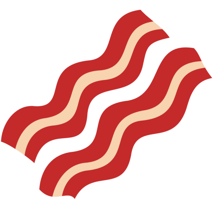 Drawing of bacon easy