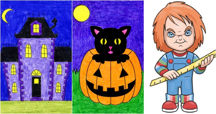 Halloween drawing easy to draw