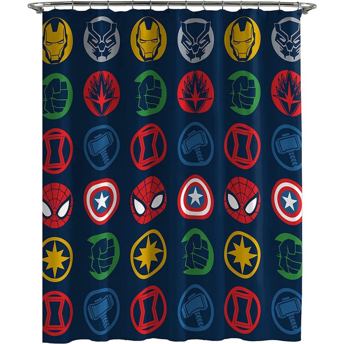 Marvel comics bathroom decor