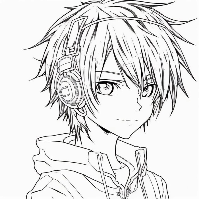 Coloring pages anime printable