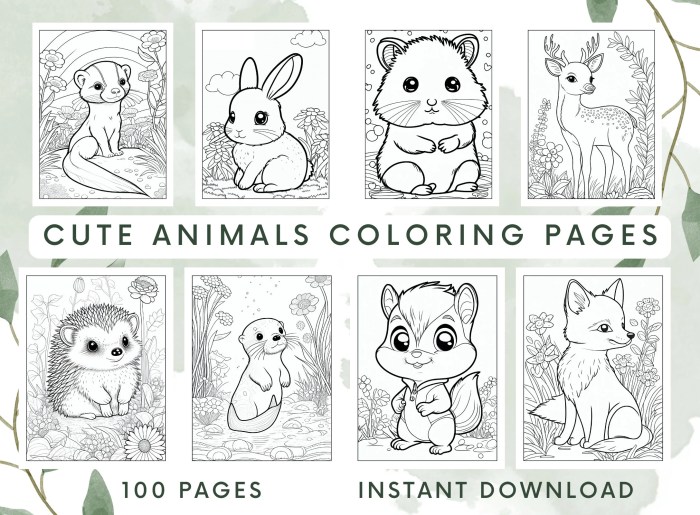 Coloring pages with animals e