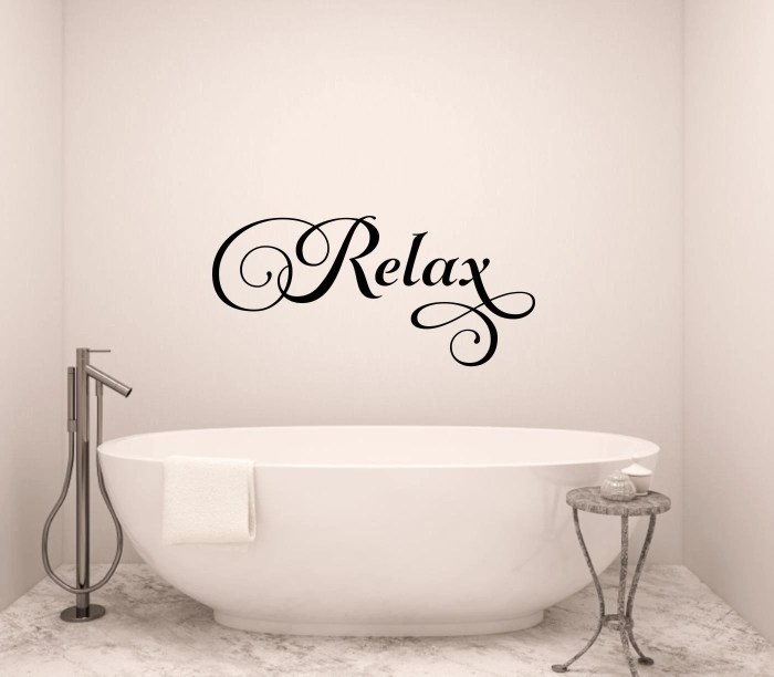 Bathroom wall sticker decor