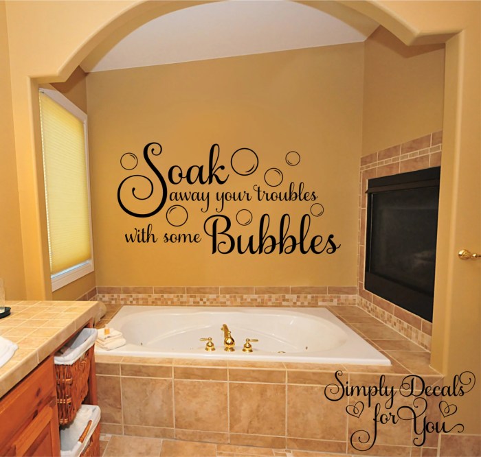 Bathroom wall sticker decor