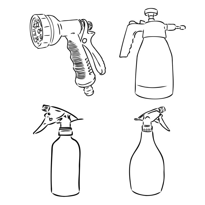 Oil sprayer drawing easy