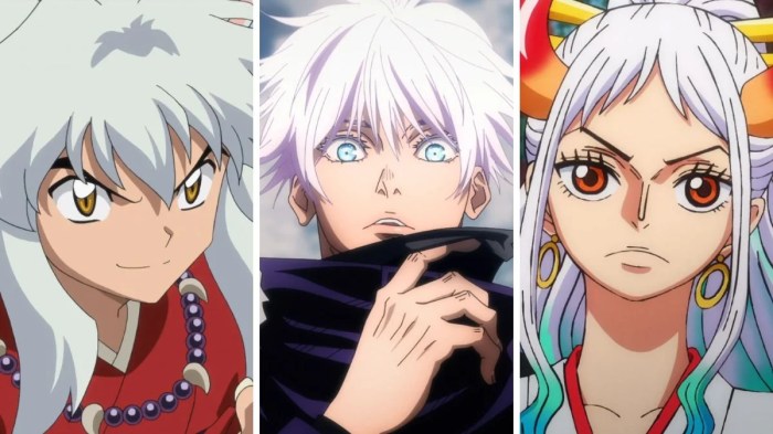 Coloring white hair anime